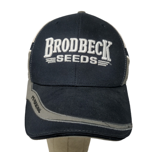 Brodbeck Seeds Men's Strapback Hat Multi OSFA Meshback Embroidered Logo - Picture 1 of 12